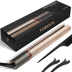 Furiden Professional Hair Straightener. Rounded Wand Design Also Allows For Use As A Curler. Brand New Without Box. Purchased This And Only Used Once No Longer Using Heat On My Hair So I’m Clearing Out My Supplies! Best Straightener, Curl Hair With Straightener, Flat Iron Hair, Professional Hair Straightener, Hair Appliances, Best Hair Straightener, Hair Straightener And Curler, Ceramic Flat Iron, Silky Smooth Hair