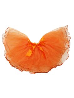 TT032OG.JPG?0 Petti Skirt, Orange Skirt, Satin Bow, Tutu Skirt, Soft Texture, For Girls, Elastic Waist, Satin, Trim