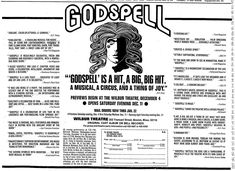 an old newspaper advertisement with a woman's face on the front and back page