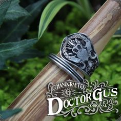 This is an adjustable wrap style ring featuring a Claddagh design. A fantastic Ring sculpted by yours truly, Doctor Gus! Wear this ring to make a bold statement everyday. Or get one to add that perfect final touch to your next cosplay. Each one is unique and sure to start a conversation! ---------- You will receive one Ring as pictured. Available in multiple sizes. Our rings are also adjustable. So you can pick your size and make that final adjustment for the perfect fit if you need to. It is un Insect Ring, Pewter Ring, To Start A Conversation, Claddagh Ring, Celtic Knot Ring, Celtic Knotwork, Claddagh Rings, Antique Inspiration, Celtic Jewelry