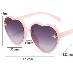 Our heart-shaped sunglasses are designed with a simple, cute, and stylish textured frame that your kids are sure to love. With a variety of colors to choose from, these glasses are the perfect accessory for any occasion. Specifications: Stylish and fashionable eyewear for children. Ideal for use outdoors, such as on road trips, picnics, and more, to protect your child's eyes from dust, sunlight, and harmful UV rays. Designed to fit comfortably on your child's face for all-day wear. Available in Cute Pink Cartoon, Textured Frame, Heart Kids, Pink Cartoon, Shape Sunglasses, Baby Sunglasses, Cartoon Bee, Shaped Sunglasses, Heart Shaped Sunglasses