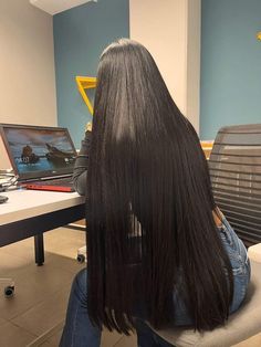 Long Shiny Hair, Long Healthy Hair, Long Silky Hair, Long Hair Pictures, Really Long Hair, Long Dark Hair, Long Straight Hair, Beautiful Long Hair