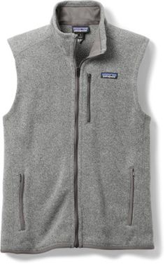 Combining plush  moisture-wicking fleece with a sweater-knit face  the men's Patagonia Better Sweater vest is a comfy  insulating layer that looks as good at a tailgate as it does on the trails. Casual Hiking Vest With Fleece Lining, Casual Midweight Sleeveless Vest, Casual Sleeveless Midweight Vest, Casual Fleece Vest For Outdoor Activities, Casual Fleece Vest For Outdoor, Casual Outdoor Fleece Vest, Casual Midweight Vest For Outdoor Activities, Casual Midweight Vest For Outdoor, Casual Fleece Vest For Winter