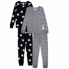 Calvin Klein Kids 4-Piece Pajamas, Color : Black Set (Black And Gray) Size : 4 Brand New With Tags. Features: Color(S): Black Black Set: Black Long Sleeve And Pant Set With Star All-Over Print And Gray Long Sleeve And Pant Set With Logo All-Over Print Elastic Waistband Made In Cambodia Content: 95% Polyester | 5% Elastane Exclusive Of Decoration Sizing: Size : 4 Size Subject To Availability Care Instructions: Turn Garment Inside Out Before Wash Machine Wash Cold With Like Colors Gentle Cycle Tum Black Winter Sleepwear For Pajama Party, Black Loungewear Sets For Winter, Black Cotton Pajama Party Sets, Black Cotton Sleepwear For Winter, Black Letter Print Sleepwear For Loungewear, Black Letter Print Sleepwear, Calvin Klein Pajamas, Calvin Klein Girls, Calvin Klein Shorts