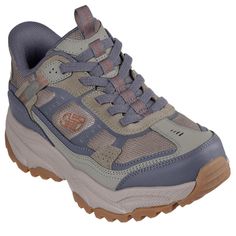 PRICES MAY VARY. SKECHERS SLIP-INS (HANDS-FREE): keep up the pace in enhanced comfort and stability with the Vigor AT rugged sneaker; slip inside and go with these Skechers Slip-in Adventure shoes for men MEDIUM (D) AND WIDE FIT (2E) OPTIONS: these sneakers feature a flexible slip-on front (top of shoe) for a comfortable fit; the exclusive heel pillow holds your foot securely in place SKECHERS AIR-COOLED MEMORY FOAM (TOPPED INSOLE CUSHION): provides pressure relief, instant comfort, and breathab Adventure Shoes, Trail Design, Mens Skechers, Wide Shoes, Waterproof Shoes, Trail Shoes, Skechers Women, Shoes Trainers, Hiking Shoes