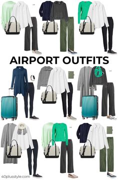 60s Airport, Plus Size Airport Outfit, Travel Outfit Plane Cold To Warm, Casual Airport Outfit, Airport Outfit Winter, Plane Outfit, Comfy Airport Outfit, Comfortable Travel Outfit, Airport Outfit Summer