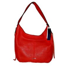 Rebecca Minkoff Mu17emoh45 Medium Bryn Leather Hobo In Fire Engine Red , Med Est. Retail Price: $349.00 Richly Pebbled Leather Enhances The Modern Minimalism Of A Lightly Structured Hobo Bag, Optional Carry Handle And Crossbody Strap Make It Easy To Mix Up Your Look Detachable Shoulder Strap And Top Handle Magnetic Closure Exterior Features Pebbled Leather Construction, Tassel Details, Top Zip Closure Interior Features Zip Wall Pocket And Media Pockets Approx.13"H X 15"W X 3"D Approx.6" Handle D Modern Red Bag With Removable Pouch, Red Textured Leather Tote Bag, Modern Red Shoulder Bag With Removable Pouch, Red Leather Bag With Zipper Closure, Red Textured Leather Bag For Daily Use, Red Leather Satchel With Zipper Closure, Red Textured Leather Shoulder Satchel, Modern Red Bag With Adjustable Strap, Modern Red Shoulder Bag For On-the-go