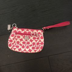 Looks Brand New And In Great Shape! Only Used A Few Times. Pink Clutch Wristlet, Pink Pouch Clutch With Wrist Strap, Pink Pouch Wristlet With Strap, Pink Wallet With Wrist Strap For Daily Use, Pink Wristlet With Zipper For Daily Use, Pink Wristlet With Zipper Closure For Daily Use, Pink Clutch Wristlet With Zipper Closure, Pink Pouch Wristlet With Wrist Strap, Pink Clutch With Wrist Strap