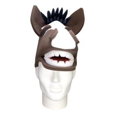 This Big Horse Hat will definitely make you stand out at your next Party, Hora Loca, Wedding, Corporate Event, Birthday, Quinceanera, or Halloween Party! It can be used as a wedding hats, top hats, photo booth props, or a party favor. One Size Fits Most Costume Cap For Costume Party, Novelty Brimmed Costume Accessories For Party, Novelty Brimmed Costume Accessories For Costume Party, Novelty Brimmed Halloween Costume Hats And Headpieces, Novelty Brimmed Halloween Costume Hat, Novelty Brimmed Costume Hats And Headpieces, Novelty Costume Hats And Headpieces For Parties, Novelty Party Costume Hats And Headpieces, Novelty Hats For Carnival Costume