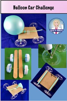 the balloon car challenge is an easy and fun activity for kids to do with balloons