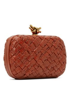 Bottega Veneta: Red Knot Minaudiere Clutch | SSENSE Designer Woven Leather Clutch, Designer Evening Clutch With Intrecciato Weave, Red Evening Bag With Intrecciato Weave, Luxury Evening Clutch With Intrecciato Weave, Modern Rectangular Clutch With Intrecciato Weave, Designer Woven Leather Clutch For Evening, Elegant Evening Clutch With Woven Leather, Elegant Woven Leather Evening Clutch, Elegant Woven Leather Clutch For Evening