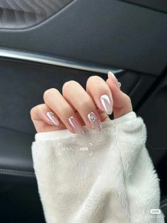 Classy Nail Art Ideas, Pretty Toe Nails, Asian Nails, Beauty Nails Design, Glamour Nails, Minimal Nails, Cute Acrylic Nail Designs, Simple Acrylic Nails, Blush Nails