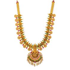 Combine the luxury and elegance of this 22k yellow gold and gemstone temple necklace with your favorite gowns and formal attire for a rich look of cultural elegance that will light up your special event. Features• 22k yellow gold• Emerald• Ruby• Pearls• Cubic zirconia• Engraved detailsVirani Jewelers temple jewelry made from 22k gold brings together the beauty and significance of Indian culture and traditions. Find more beautiful 22k gold Indian temple like this temple jewelry necklace on our we Yellow Gold Temple Necklace With 17 Jewels For Diwali, Yellow Gold Chandbali Temple Necklace For Puja, 22k Gold Temple Necklace For Navratri Celebration, Gold Temple Jewelry Bridal Necklace With Gemstones, Yellow Gold Cutdana Temple Necklace For Diwali, 22k Gold Bridal Necklace For Puja, Yellow Gold Temple Necklace With Gemstone For Festivals, Yellow Gold Gemstone Temple Necklace For Festivals, Yellow Gold Temple Necklace With Meenakari For Celebration