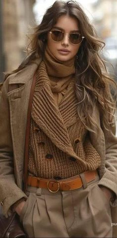 Mode Style Anglais, Chique Outfits, Futuristic Fashion, Brown Coat, American Beauty, 2024 Fashion, Outfits Women, Latest Outfits