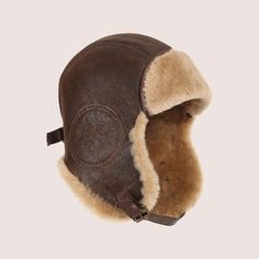 Sheepskin Hat, Warm Hats, Aviator Hat, Mens Hat, Hat Design, Men's Hats, Character Costumes, Pilots, Design Inspo