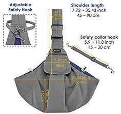 an image of a dog harness with safety hooks