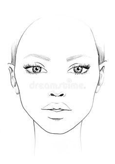 the face of a woman with short hair and big eyes, drawn in black and white