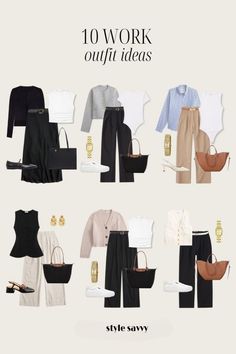 Capsule Work Outfits, Casual Chic Work Outfit Office Wear, Tank Top Business Casual Work Outfits, Los Angeles Work Outfit, Summertime Business Casual Outfits, Neutral Professional Outfit, Work Outfit Inspo Business Casual, Young Corporate Outfits, Black Outfit For Work