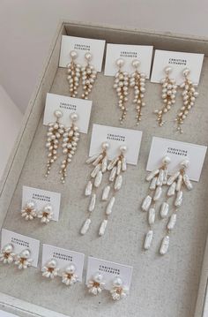 Modern romantic pearl jewelry from Christine Elizabeth Jewelry Christine Elizabeth Jewelry, Diy Fine Jewelry, Homemade Jewelry Ideas Diy, Pearl Diy Jewelry, Diy Wedding Earrings, Christine Elizabeth, Diy Pearl Jewelry, Pearls Aesthetic, Unique Pearl Jewelry