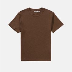 Rhythm Linen T-Shirt Nwt Color: Brown (Slightly Lighter Than Photos Size: Xs (Fits Like Small) New With Tags!! Classic Brown Cotton T-shirt, Everyday Tan Cotton T-shirt, Basic Tan Relaxed Fit Top, Tan Relaxed Fit Basic Top, Classic Tan Cotton Tops, Classic Brown Crew Neck T-shirt, Classic Brown Short Sleeve Top, Classic Brown T-shirt For Summer, Basic Brown Tops With Relaxed Fit