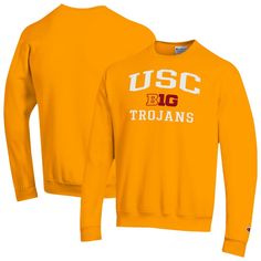 Stay warm and show your USC Trojans pride with this Champion Big Ten Powerblend Pullover Sweatshirt. This sweatshirt is crafted from ultra-soft, durable fleece, keeping you cozy and warm whether you're cheering from the stands or braving the elements on game day. The bold team wordmark printed across the torso let everyone know you're a true USC Trojans fan. Usc Trojans, Big Ten, Everyone Knows, Game Day, Muscle Cars, Pullover Sweatshirt, Stay Warm, Top Outfits, Fan