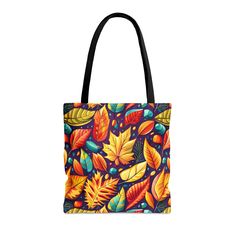 Fall leaves Trendy Tote Bags, Leaves Print, Elegant Fall, Trendy Tote, Trendy Fall, Fall Leaves, Medium Bags, Print Tote, Printed Tote Bags