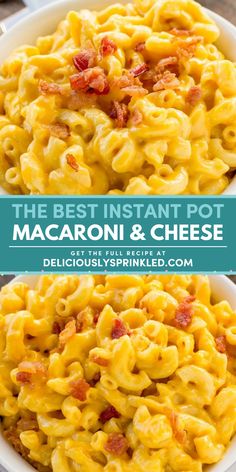 An easy pasta recipe in the pressure cooker! It's one of the best comfort food recipes for homemade mac and cheese. Nothing will satisfy your craving for a warm dinner idea like this Instant Pot Macaroni And Cheese that's creamy and cheesy! It's a perfect winter dish! Instapot Mac And Cheese, Instant Pot Macaroni And Cheese, Instant Pot Macaroni, Macaroni And Cheese Recipe, Best Pasta Recipes, Easy Drink Recipes, Perfect Thanksgiving