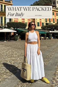 Summer Italy Style, Sorrento Italy Aesthetic Outfit, Wedding Vacation Outfit, Outfits For Croatia Summer, Italian Travel Outfits, Tuscany Summer Outfits, Italy Wardrobe Summer, What To Pack For Italy In May, Greece Spring Outfits