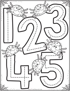 the number twenty five with ladybugs on it coloring pages for kids and adults