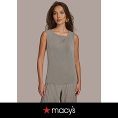 in stock Asymmetric Neckline, Donna Karan, Shirts Tops, Sleeveless Top, Pick Up, In Store, Shoe Accessories, Buy Online, Womens Shirts