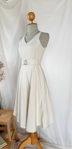 We can ship by DHL. *DHL shipping upgrade is available at check out process. Shipping part by DHL will take 3-6 days only. Production time may take around 1-2 weeks. If this is in rush you can convo us to make it sooner.:) A simply elegant modern yet can be vintage look. This is a plain dress you should own one in your closet she can be all your style and good for pairing her with your accessories. you can wear leather belts, luxury brand belt high heels for elegant party, also brown leather for Beige V-neck Sleeveless Summer Dress, Elegant V-neck Sleeveless Dress For Wedding, Elegant Formal V-neck Dress In Solid Color, Beige Sleeveless V-neck Dress, Chic Sleeveless Solid Color V-neck Dress, Elegant Solid Color V-neck Party Dress, Chic A-line V-neck Dress For Summer, Elegant Sleeveless Summer Dress, Elegant Sleeveless Solid Color Dress