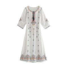 Boho Embroidery, Boho Kids, Embroidery Motifs, Pink Midi Dress, White Midi Dress, Plus Dresses, Sweater Blouse, Blouse Dress, Boho Dress