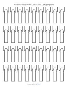 MORE LENGTHS AND MORE SHAPES! We can guarantee NO ONE has made a nail practice sheet bundle like this! With over 10 print-outs for practice on paper, this is perfect for beginner nail techs or experienced nail techs.  Take advantage of this special bundle today Printable Nail Art Templates, Nail Planner, Nails Template, Nail Art Practice Sheet, Printable Nail Art Practice Sheet, Nail Templates, Paper Nails, Printable Nail Art, Beginner Nail Designs