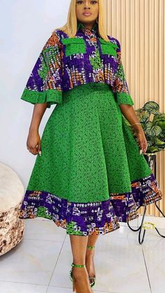 Plain And Ankara Combination Dresses, Two Piece Styles For Ladies, Kitenge Skirt And Top Designs, Kitenge Fashion Skirt And Blouse, Ankara Plain And Pattern Styles, Native Skirt And Blouse Ankara, Ankara Two Piece, Mini Kaba Pagne, African Dress Patterns