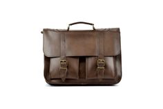 "FAVORINUS 15\" Leather Messenger Bag: Full Grain Leather Briefcase - Laptop Bag, Men's Professional Bag. Bringing together classic rugged styling & premium leather this messenger bag is built to last. Our sumptuous full grain leather messenger bag is a semi-structured modern briefcase with a capacity to safely store at least a 15\" laptop. This executive briefcase makes the perfect gift for a graduate or for someone starting a new job and can be personalized through our variety of colors. I Classic Business Laptop Bag With Flap, Classic Flap Satchel For Business, Classic Business Satchel With Flap, Classic Bags For Everyday Carry, Classic Rectangular Satchel For Everyday Carry, Classic Brown Laptop Bag With Flap, Classic Waxed Finish Satchel For Office, Classic Business Briefcase With Flap, Classic Waxed Finish Office Satchel