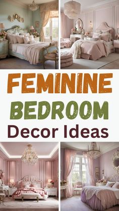 Feminine Bedroom Decor, Framed Botanical Prints, Feminine Bedroom, Bedding Essentials