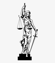 Lady Justice Tattoo Stencil, Lady Justice Logo, Goddess Of Justice Tattoo