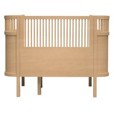 the headboard is made out of wood and has two wooden slats on each side