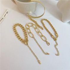 Brand Name: Huge BudGender: WomenMaterial: MetalMetals Type: Zinc AlloyBracelets Type: Chain & Link BraceletsOrigin: CN(Origin)Chain Type: Link ChainItem Type: BraceletsClasp Type: Lobster-claw-claspsCompatibility: All CompatibleShape\pattern: GeometricModel Number: WGB026Fine or Fashion: FashionStyle: PunkFunction: NONEPlated: Gold Plated,silver platedPackage: 4 pcs/setChain Bracelets: Punk Style Bracelets Bracelets Set, Chain Bracelets, Lobster Claws, Punk Style, Cuban Chain, Gold Plated Silver, Set For Women, Punk Fashion, Charm Bracelets