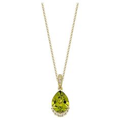 Luxury Yellow Gold Peridot Jewelry, Elegant Lime Green Diamond Jewelry, Green Necklace With Pave Setting As Gift, Elegant Green Necklace With Pave Setting, Elegant Lime Green Gemstone Necklace, Formal Yellow Gold Peridot Necklaces, Formal Yellow Gold Peridot Necklace, Formal Lime Green Peridot Jewelry, Formal Peridot Gemstone Necklaces