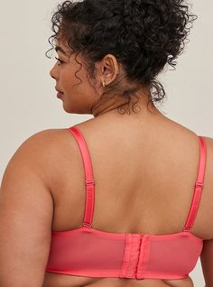 FIT Full coverage silhouette. 3-piece underwire cups for ultimate shaping and support without a pad. Unlined. MATERIALS + CARE Lace fabric. 93% nylon, 7% elastane. Hand wash cold. Line dry. Imported. DETAILS Adjustable straps. Back hook-and-eye closure. WHY WE LOVE IT Our lacy unlined bra is designed with a three-piece cup for ultimate shaping and support without a pad and a more custom fit. The best plus size women's Unlined Full Coverage Bra - Lace Pink Intimates in paradise pink made of lace. Nylon Shapewear With Bra-friendly Shaping, Nylon Shapewear With Bra Friendly Shaping, Fitted Underbust Nursing Bra With Padded Cups, Fitted Nursing Bra With Medium Bust Support, Shapewear Bra With Removable Pads And Full Cup, Underwire Shapewear With Padded Cups, Full Cup Shapewear Bra With Removable Pads, Bra Friendly Fitted Full Cup Shapewear, Fitted Full Cup Bra Friendly Shapewear