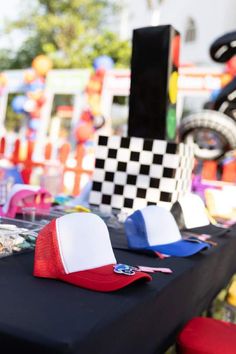 Give your little guests a chance to create their own personalized trucker capmasterpiece!Lay out caps along with fun decorations like fabric markers, patches, and stick-on embellishments for the kids to design their hats.It’s a hands-on activity that sparks their imagination and provides them with a cool, wearable party favor to take home. See more party ideas and share yours at CatchMyParty.com