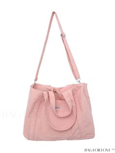 BagForLove - Effortlessly Chic Tote Bag Product Description Color Pink Strap Type Double Handle Details Embroidery Style Casual Pattern Type Letter Type Shopper Bag Bag Size Oversized Closure Type Buckle Magnetic No Material Flannelette Composition 100% Polyester Size Chart INCH CM Bag Length Bag Width Bag Height Handle Height Strap Length 18.9 inch 5.9 inch 12.6 inch 5.9/11.8 inch 47.2 inch Bag Length Bag Width Bag Height Handle Height Strap Length 48 cm 15 cm 32 cm 15/30 cm 120 cm Details Pict Pink Casual Satchel Hobo Bag, Casual Pink Satchel Hobo Bag, Trendy Pink Satchel Canvas Bag, Pink Large Capacity Hobo Bag For Daily Use, Pink Casual Satchel Bag, Casual Pink Canvas Shoulder Bag, Casual Pink Satchel Bag, Large Capacity Pink Hobo Tote Bag, Pink Large Capacity Hobo Tote Bag