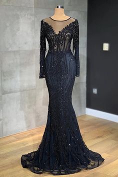 Prom Dress With Long Sleeves, Prom Dress Long Sleeves, Black Mermaid Prom Dress, Stylish Gown, Cupcake Candle, Prom Dress Long, Prom Dresses Long Mermaid, Mermaid Prom Dress, Black Mermaid