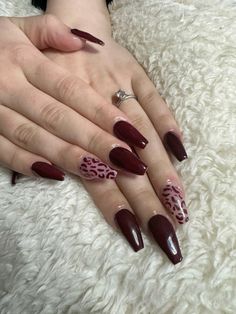 Dark Feminine Nails. Acrylic Nails. Cherry Red Nails. #acrylicnaildesigns #darkfeminineenergy #lanadelrey #cherryred #cherryrednails Nail Red Cherry, Red And Cherry Nails, Cherry Red Nail Ideas, Red Cherry Nail Art, Chocolate Red Nails, Red Black Nails Acrylic, Dark Red Cherry Nails, Dark Feminine Nails Design, Dark Cherry Red Nail Designs