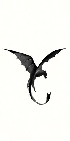 a black and white photo of a dragon flying