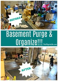 the basement is filled with boxes and other things to do in order to keep them organized