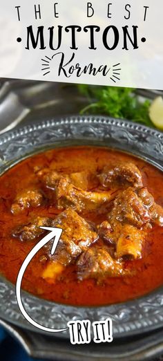 the best mutton korma recipe try it out