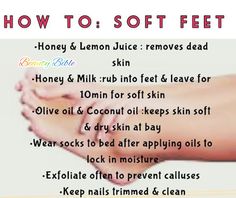 Achieve soft, smooth feet with these easy-to-follow tips and home remedies. Say goodbye to rough, dry skin and hello to pampered, beautiful feet with these effective steps#softfeet #footcare #diybeauty #smoothskin #pamperyourself #naturalskincare #selfcare #footcaretips #beautifulfeet #homepedicure How To Make Feet Prettier, Softer Feet Tips, How To Make Your Feet Smooth, How To Take Care Of Your Feet Tips, How To Get Feet Smooth, How To Make Your Feet Soft At Home, How To Have Pretty Feet Tips Natural, How To Make Feet Soft, How To Get Pretty Feet Exercise