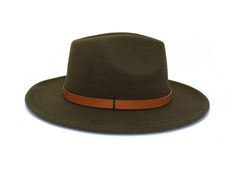 Type: Center Dent Wide Brim Fedora Adjustable Size: With a tie of a knot, adjust the fit of your hat to the ideal size from 21 ¼ to 23 ¼ inches. Dimensions: Wired Brim: 2 7/8", Crown: 4" Color: Olive Green Materials: 65% Cotton, 35% Polyester Genuine Leather Hat BandMushroom JasperHand Stitched "Rays of Light" Embroidery Origin: All of our hats begin in Ecuador as the body is molded, then completed at our studio in Tucson, AZ. Here we shape, trim and handcraft all of the hatbands, leather goods, Adjustable Green Hats For Fall, Adjustable Green Fall Hats, Adjustable Green Fedora Hat Band, Adjustable Green Fedora Felt Hat, Adjustable Wide Brim Green Felt Hat, Adjustable Green Wide Brim Fedora, Green Adjustable Wide Brim Fedora, Adjustable Green Flat Brim Fedora, Adjustable Green Wide-brim Fedora